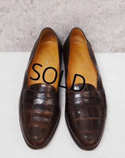 画像3: 【イタリー製】【ラルフローレン】【POLO RALPH LAUREN】【クロコダイル革】 【ローファー】レザーシューズ【US10】  (3)
