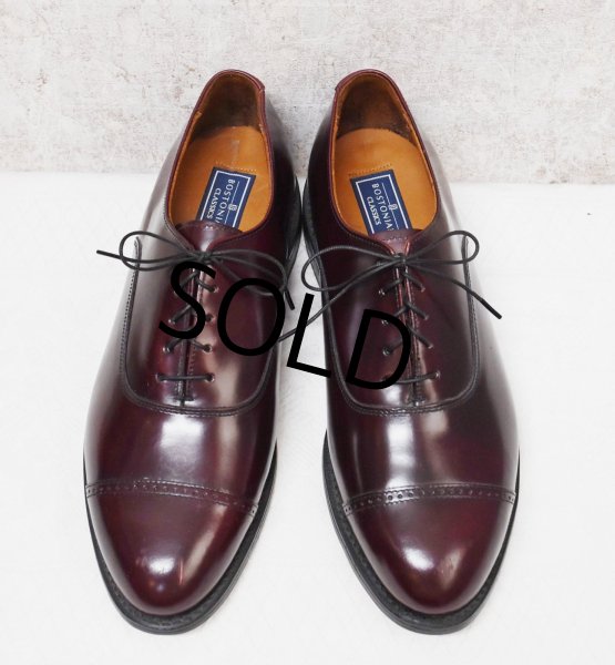 画像4: 【デッドストック】USA製【ビンテージ】【ボストニアンクラシック】【BOSTONIAN CLASSICS】【赤茶】【レザーシューズ】【ストレートチップ】【US9 E/C】【27cm程度】  (4)
