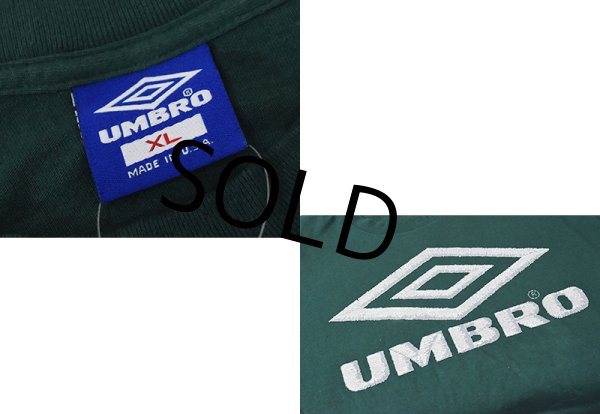 画像2: 90’s【USA製】ビンテージ【UMBRO】【アンブロ】【緑】ロゴプリント【Tシャツ】半袖【バックプリント付き】【サイズXL】  (2)
