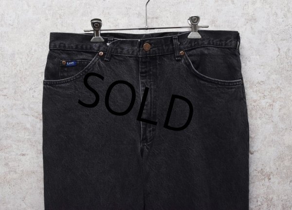 画像3: 90’s~【USA製】【ビンテージ】【Lee】【リー】【ブラック】【デニムパンツ】黒【36×34】  (3)