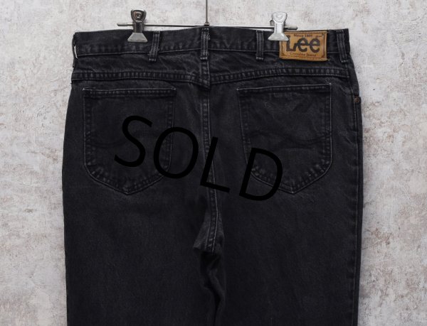 画像4: 90’s~【USA製】【ビンテージ】【Lee】【リー】【ブラック】【デニムパンツ】黒【36×34】  (4)