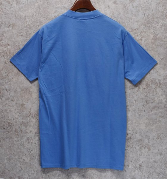 画像3:  デッドストック 90's【USA製】Wear Guard ウェアガード【ビンテージ】水色 胸ポケット 無地 【Tシャツ】【サイズＬ】  (3)