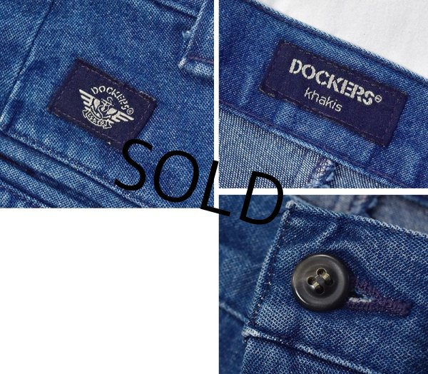 画像3: 【90's】【ビンテージ】【DOCKERS】ドッカーズ【Khakis】【2タックデニムパンツ】【w33程度】  (3)