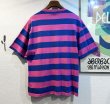 画像3: 〜90's USA製 ビンテージ【Eddie Bauer】【エディーバウアー】【青ｘ赤ピンク】【ボーダー】【Tシャツ】【サイズＬ】  (3)