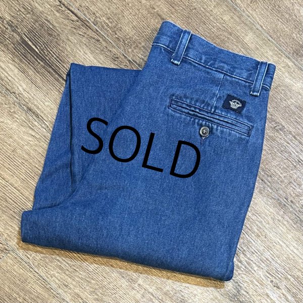 画像1: 【90's】【ビンテージ】【DOCKERS】ドッカーズ【Khakis】【2タックデニムパンツ】【w33程度】  (1)