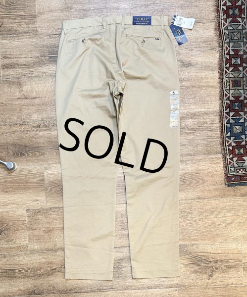 画像4: 【未使用品】ビンテージ【ラルフローレン】POLO RALPH LAUREN【カーキ】STRETCH STRAIGHT FIT【コットンパンツ】【33×32】  (4)