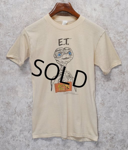 画像1: 【80's】【USA製】【ビンテージ】【HERSHEY's】ハーシーズ【ET】イーティー【ET Reese's pieces】【ベージュ】【Tシャツ】【サイズM】  (1)