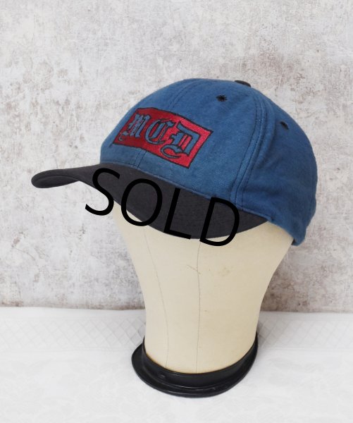 画像3: 【デッドストック】 90's 【USA製】【ビンテージ】【ブルー×チャコール】MCD【キャップ】【ベースボールキャップ】サイズフリー  (3)