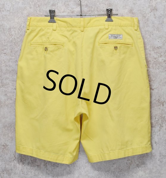画像3: 【POLO RALPH LAUREN】ラルフローレン【イエロー】PROSPECT SHORT【ショートパンツ】【短パン】【コットンショーツ】【W35】  (3)