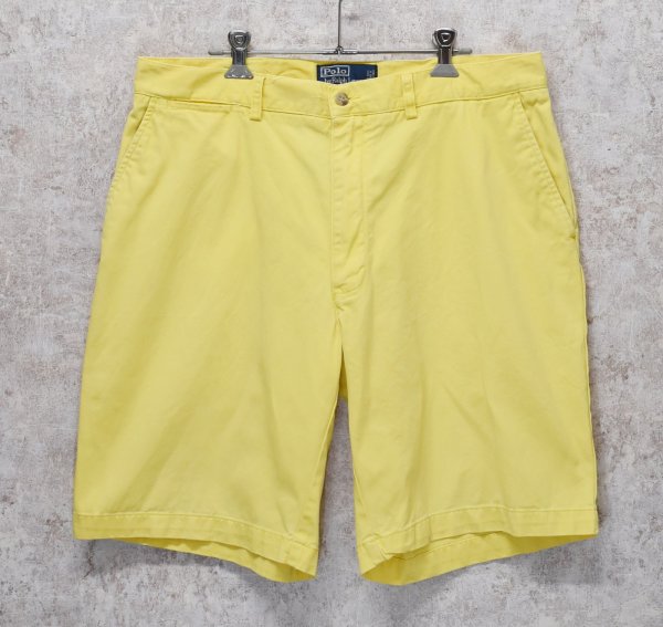 画像1: 【POLO RALPH LAUREN】ラルフローレン【イエロー】PROSPECT SHORT【ショートパンツ】【短パン】【コットンショーツ】【W３５】  (1)