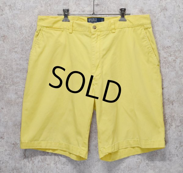 画像1: 【POLO RALPH LAUREN】ラルフローレン【イエロー】PROSPECT SHORT【ショートパンツ】【短パン】【コットンショーツ】【W３５】  (1)
