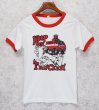 画像1: 80's【USA製】ビンテージ【SCREEN STARS】スクリーンスターズ【白×赤リンガー】【Keep on Truckin】リンガーT【Tシャツ】【サイズＳ】  (1)