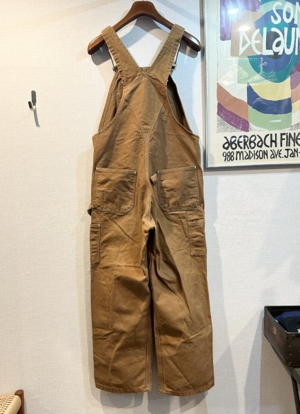 画像4: 90's【USA製】【ビンテージ】【カーハート】【ライトブラウン】【ダブルニー】【オーバーオール】36X30  (4)
