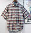 画像1: Woolrich【ウールリッチ】【マドラスチェック】【半袖シャツ】【BDシャツ】【サイズM】  (1)