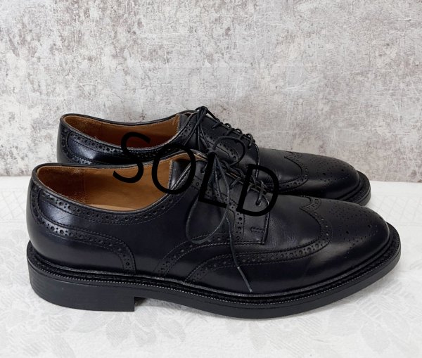 画像4: 程度良好【ビンテージ】【ラルフローレン】【POLO RALPH LAUREN】【黒】【ウィングチップシューズ】【9D】【27cm程度】  (4)