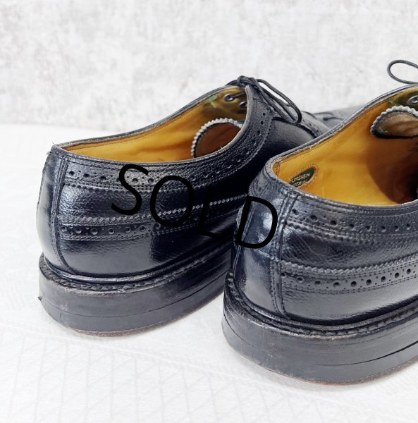 画像5: 【ビンテージ】【フローシャイム インペリアル】【黒】【ウィングチップシューズ】【8 1/2D】【26.5cm程度】  (5)