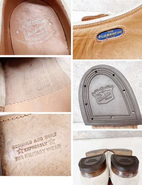 画像4: 【オールドフローシャイム】FLORSHEIM 【ホワイトバックス】白【バックスシューズ】【10 1/2 C】【28.5cm程度】  (4)