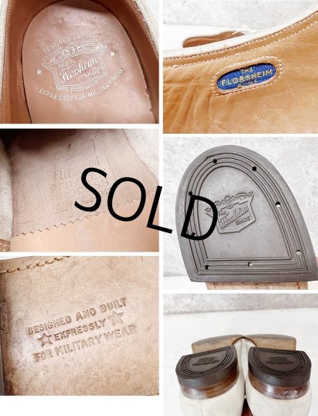 画像4: 【オールドフローシャイム】FLORSHEIM 【ホワイトバックス】白【バックスシューズ】【10 1/2 C】【28.5cm程度】  (4)