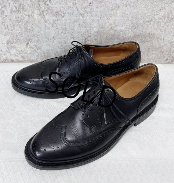 画像3: 程度良好【ビンテージ】【ラルフローレン】【POLO RALPH LAUREN】【黒】【ウィングチップシューズ】【9D】【27cm程度】  (3)