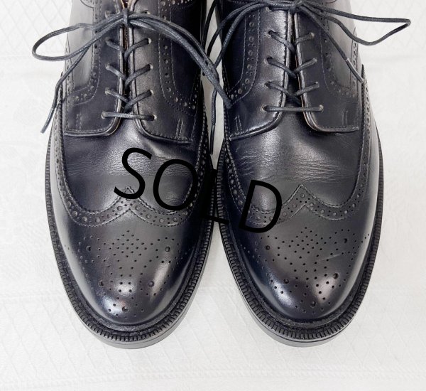 画像6: 程度良好【ビンテージ】【ラルフローレン】【POLO RALPH LAUREN】【黒】【ウィングチップシューズ】【9D】【27cm程度】  (6)