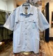 画像1: ビンテージ【パタゴニア】patagonia【水色】チェック ポリコットン 半袖シャツ【サイズXL】  (1)