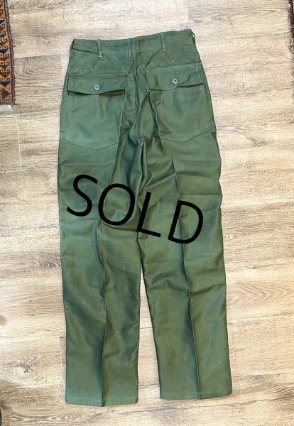 画像4: 程度良好!!【60's】【米軍実物】【ビンテージ】OG107【UFOボタン】Wステッチ【ボタンフライ】【ベイカーパンツ】【ユーティリティパンツ】【32x33】  (4)
