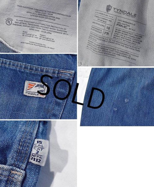 画像4: USA製【ビンテージ】【TYNDALE】ティンデール 【デニムペインターパンツ】【36x33】  (4)
