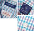 画像2: USA製【ビンテージ】JIM's Oxford shop【水色】【チェック】【コットン】半袖【ボタンダウンシャツ】【サイズXL】   (2)