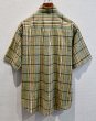 画像5: 90's~【インド製】【SPINNERSTOWN SHUTTLE】【黄色チェック】【半袖シャツ】【BDシャツ】【サイズM】  (5)