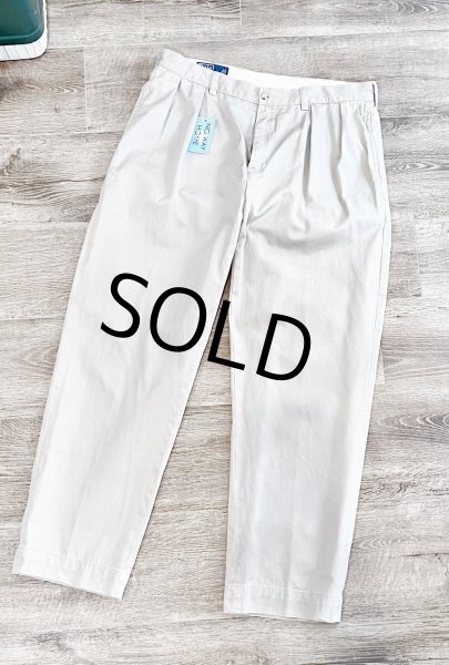 画像1: 【ラルフローレン】POLO RALPH LAUREN【ETHAN PANT】イーサン【ベージュ】2タック【コットンパンツ】【34×30】  (1)