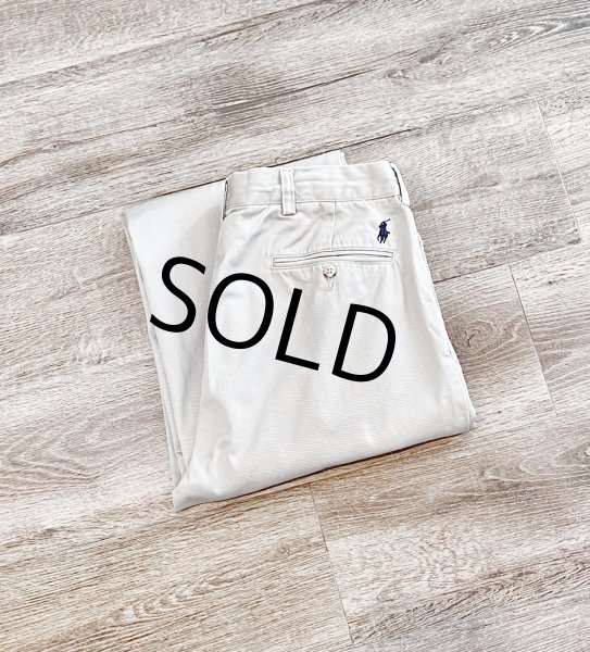 画像3: 【ラルフローレン】POLO RALPH LAUREN【ETHAN PANT】イーサン【ベージュ】2タック【コットンパンツ】【34×30】  (3)