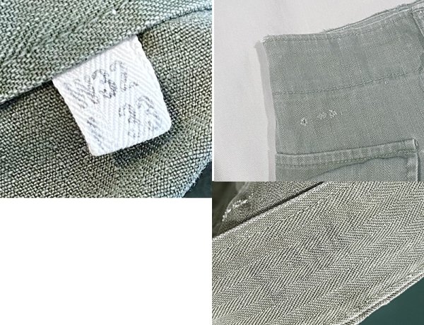 画像3: 40's【ビンテージ】【米軍実物】U.S.ARMY【M43】HBTパンツ【32X33】  (3)