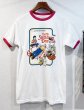 画像1: 【デッドストック】【ビンテージ】【HOT TOPIC】【Let's Summer Demons】【白x赤】【リンガーTシャツ】【サイズM】  (1)