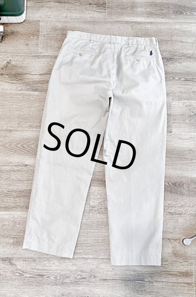 画像4: 【ラルフローレン】POLO RALPH LAUREN【ETHAN PANT】イーサン【ベージュ】2タック【コットンパンツ】【34×30】  (4)
