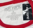 画像2: 【デッドストック】【ビンテージ】【HOT TOPIC】【Let's Summer Demons】【白x赤】【リンガーTシャツ】【サイズM】  (2)