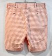 画像3: 【ラルフローレン】【オレンジ×白】【ギンガムチェック】【ショートパンツ】コットンパンツ 【短パン】【ショーツ】【W34】  (3)