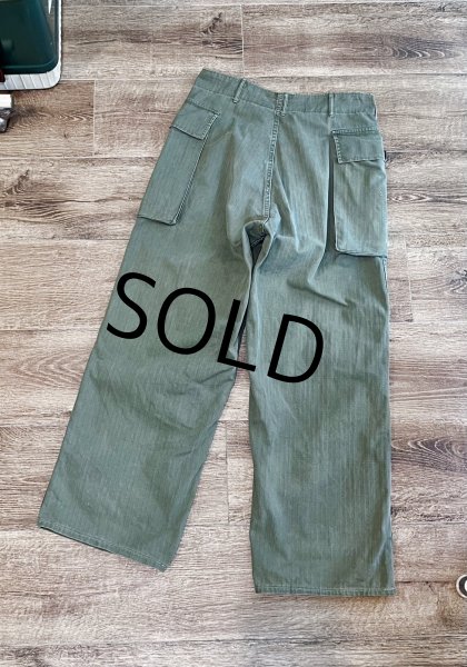 画像5: 40's【ビンテージ】【米軍実物】U.S.ARMY【M43】HBTパンツ【32X33】  (5)