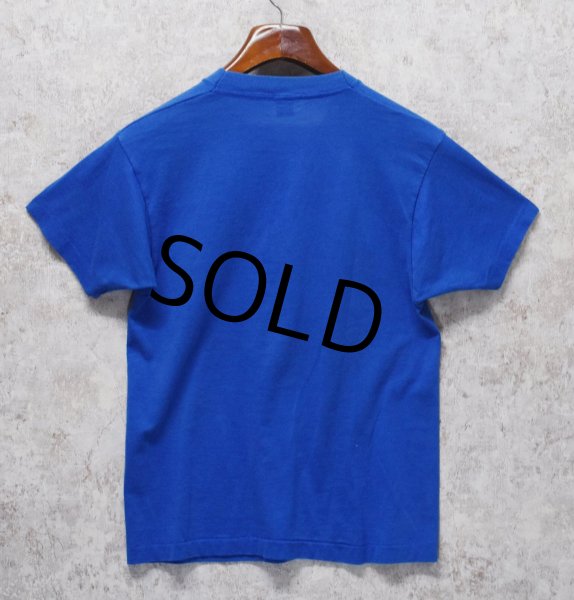 画像3: 80’s【USA製】ビンテージ【スクリーンスターズ】【KENTUCKY BASKET BALL】【虎】【青】Tシャツ【M程度】  (3)