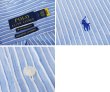 画像2: ビンテージ 【POLO RALPH LAUREN】【ラルフローレン】【RL UNTUCKED FIT】【青×白】ストライプ【シアサッカー】半袖シャツ 【サイズS】   (2)