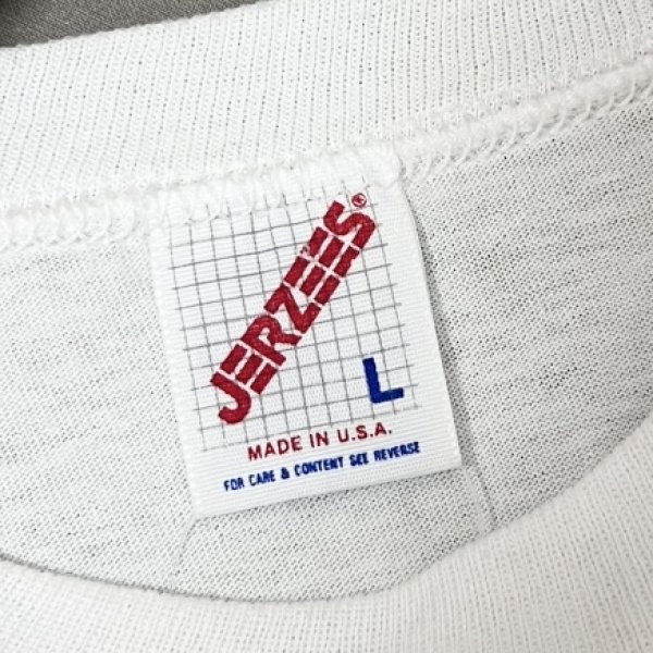 画像2: 90's【USA製】ビンテージ【ジャージーズ】【EARN MORE】【白】【Ｔシャツ】【サイズL】  (2)