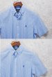 画像3: ビンテージ 【POLO RALPH LAUREN】【ラルフローレン】【RL UNTUCKED FIT】【青×白】ストライプ【シアサッカー】半袖シャツ 【サイズS】   (3)
