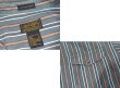 画像2: ~90’s【ビンテージ】【エディーバウアー】【Rufton Twill】【緑×エンジ×紺×白】ストライプ【長袖シャツ】【コットンシャツ】【サイズL】  (2)