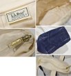画像2: 90's~【ビンテージ】【L.L.bean】【エルエルビーン】【白×紺】長めハンドル【天マチファスナー付き】【キャンバス】【トートバッグ】【キャンバストート】  (2)
