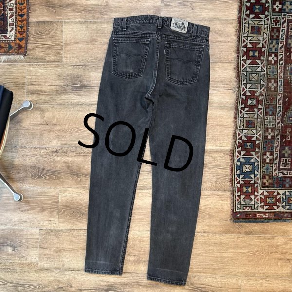 画像5: 90's【USA製】【LEVI'S】【シルバータブ】【リーバイス】straight & narrow【ブラック】【W33】黒 デニムパンツ 33x32  (5)