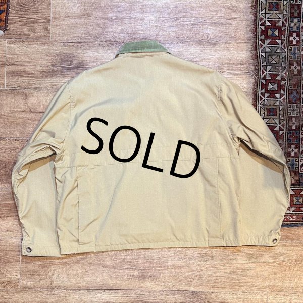 画像3: 80's~【L.L.Bean 】【L.L.ビーン】ビンテージ【ベージュ×襟緑コーデュロイ】【フォレストキーパージャケット】【サイズXL】  (3)