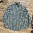 画像1: ~90’s【ビンテージ】【エディーバウアー】【Rufton Twill】【緑×エンジ×紺×白】ストライプ【長袖シャツ】【コットンシャツ】【サイズL】  (1)