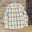 画像3: ビンテージ【ノースフェイス】【the north face】【生成りｘ緑ｘ黄色】チェック柄【コットン長袖シャツ】【サイズＭ】  (3)