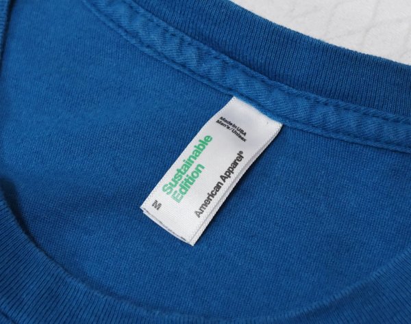 画像2: 【USA製】ビンテージ【american apparel】【青】【Me without You】【キツネ】Tシャツ【サイズM】  (2)