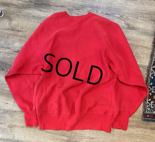 画像3: 90’s USA製 ビンテージ【Champion】チャンピオン【リバースウィーブ】WISCONSIN【赤】【スウェット】【サイズXL】  (3)