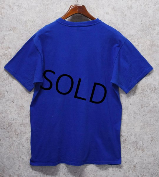 画像3: 90’s【USA製】【Russell】【ラッセル】ブルー【青】無地【コットン】【Tシャツ】【サイズXL】  (3)